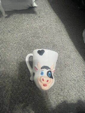 Cute 3D Cow Mug | Novelty Animal Coffee Cup